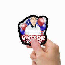 Load image into Gallery viewer, Red White and Blue Name Stickers Personalized

