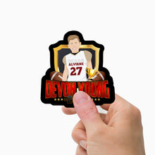 Load image into Gallery viewer, School Sports Football Name and Year Personalized Sticker

