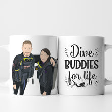 Load image into Gallery viewer, Scuba Mug Stickers Personalized
