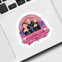 Load image into Gallery viewer, Sister Heart Soul Connects Friends Forever Sticker designs customize for a personal touch
