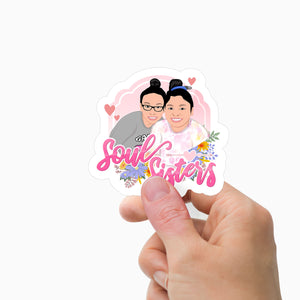 Sisters are Forever Stickers Personalized