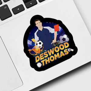 Soccer Name & Picture Sticker designs customize for a personal touch
