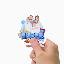 Load image into Gallery viewer, Super Dad Stickers Personalized
