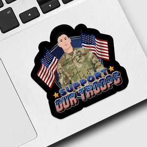Support Our Troops USA Sticker designs customize for a personal touch