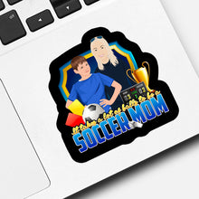 Load image into Gallery viewer, Takes a Lot of Balls to Be a Soccer Mom Sticker designs customize for a personal touch
