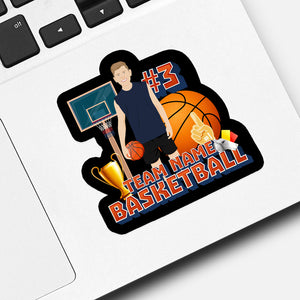 Team Name Basketball Sticker designs customize for a personal touch