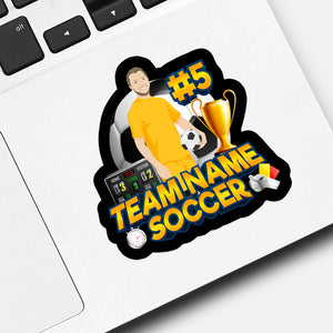 Team Name Soccer Sticker designs customize for a personal touch