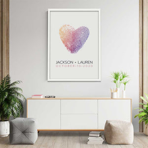 Custom Drawn Fingerprint Portraits