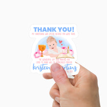 Load image into Gallery viewer, Thank You Christening Name Stickers Personalized
