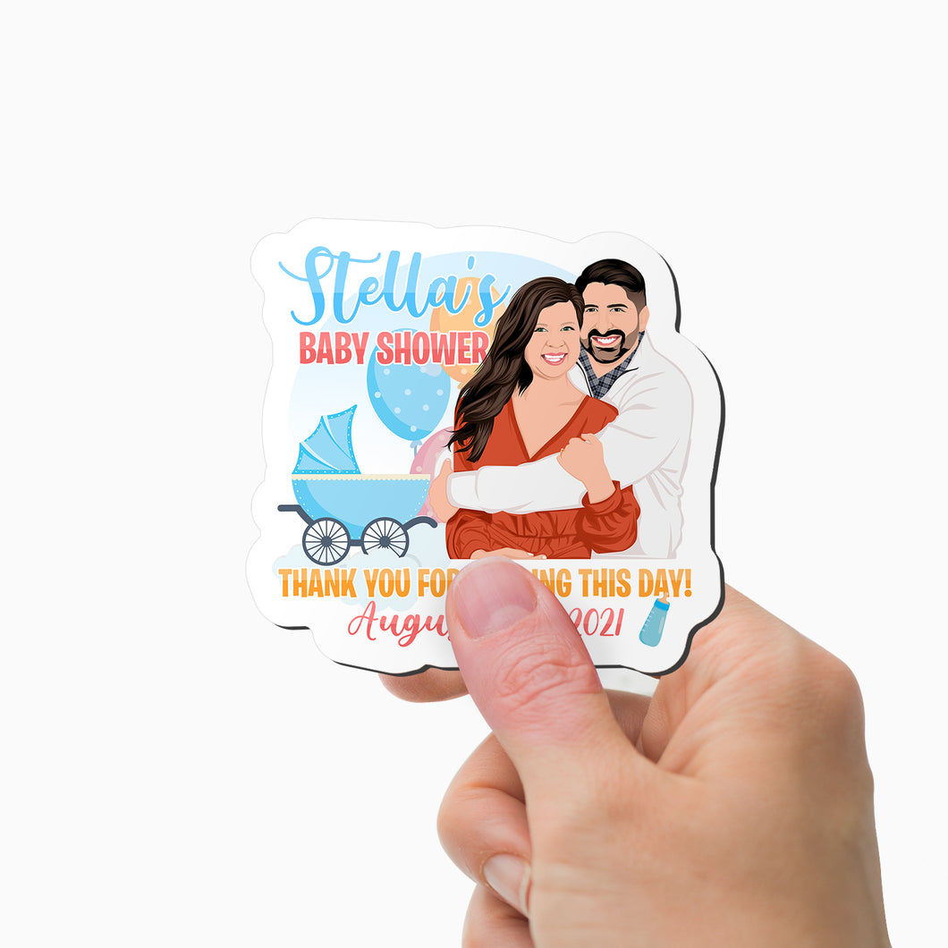 Thank You for Sharing Day Baby Shower Magnets Personalized