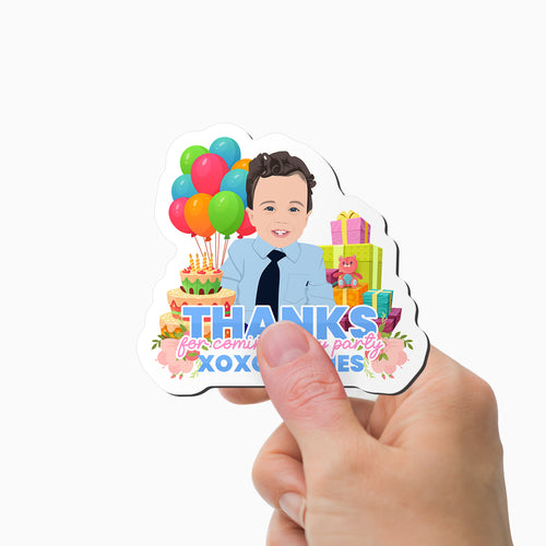 Thanks for Coming to My Party Magnet Personalized