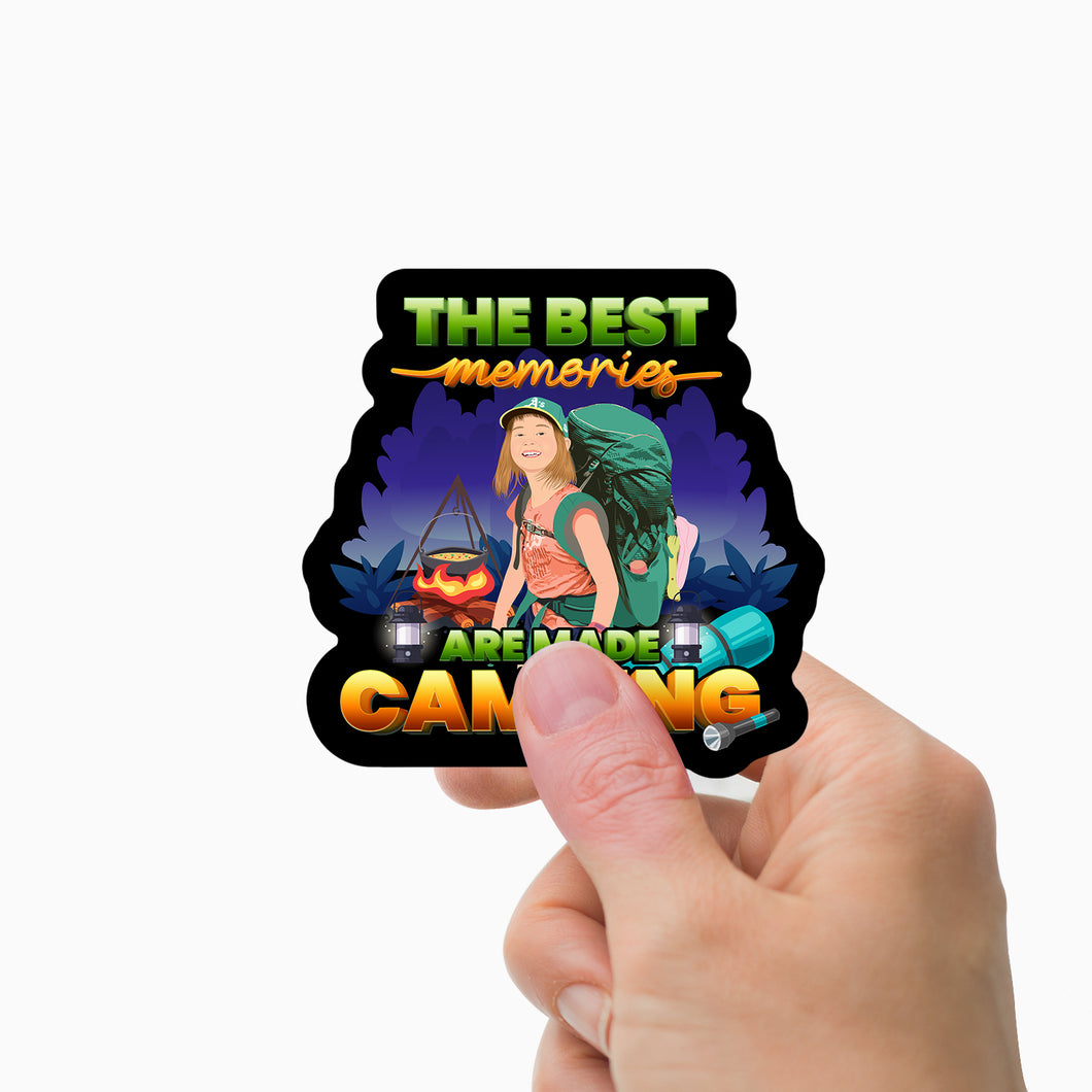 The Best Memories Are Made Camping Stickers Personalized