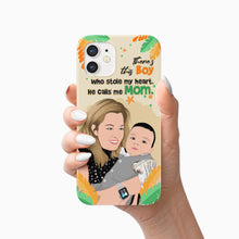 Load image into Gallery viewer, This Boy Stole My Heart Phone Case Personalized
