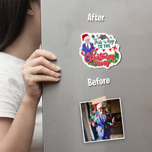 Load image into Gallery viewer, This Way to The Christmas Party Magnet designs customize for a personal touch
