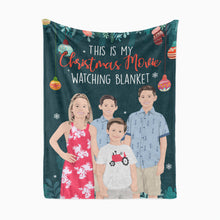 Load image into Gallery viewer, This is My Christmas Movie Watching Blanket Personalize
