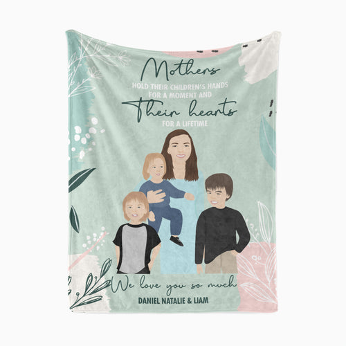 Throw blanket personalized for your Mother’s day gift