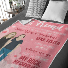 Load image into Gallery viewer, Throw blanket personalized for your best friend
