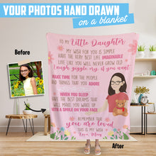 Load image into Gallery viewer, To My Daughter from Mom fleece blanket personalized

