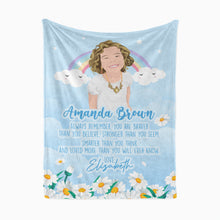 Load image into Gallery viewer, To My Granddaughter throw blanket personalized
