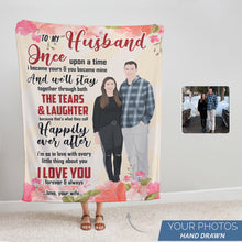 Load image into Gallery viewer, To My Husband Blanket From Wife fleece blanket
