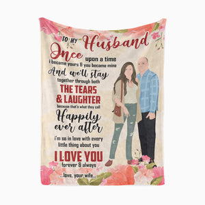 To My Husband Blanket From Wife personalized throw blanket