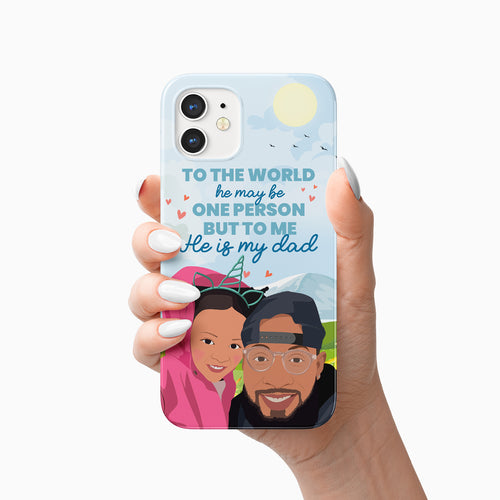 To The World Dad phone case personalized