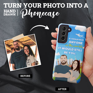 Turn Your Photo in to Custom Design Couple Phone Cases
