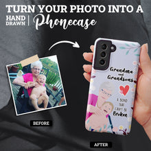 Load image into Gallery viewer, Turn Your Photo in to Custom Design Grandma and Grandson Phone Cases
