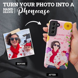 Turn Your Photo in to Custom Design Mom Life Phone Cases