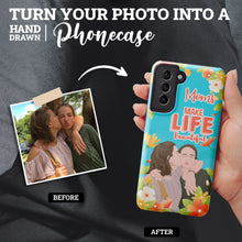Load image into Gallery viewer, Turn Your Photo in to Custom Design Moms Make Life Beautiful Phone Cases
