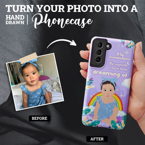 Turn Your Photo in to Custom Design My Granddaughter is a Miracle Phone Cases