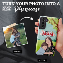 Load image into Gallery viewer, Turn Your Photo in to Custom Design Thank You Mom Phone Cases
