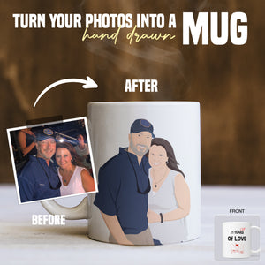 Turn your photo into Anniversary Year Coffee​ Mug