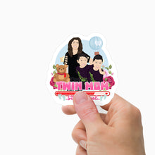 Load image into Gallery viewer, Twin Mom Stress Level Stickers Personalized
