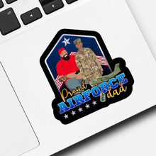 Load image into Gallery viewer, USAF Dad  Sticker designs customize for a personal touch
