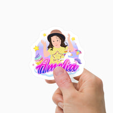 Load image into Gallery viewer, Unicorn Name Stickers Personalized
