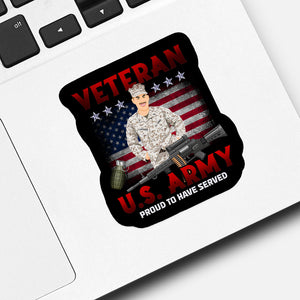 Us Army Veteran Sticker designs customize for a personal touch