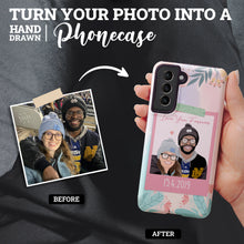 Load image into Gallery viewer, Personalized custom hand drawn phone case Love You Forever
