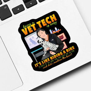 Vet tech Sticker designs customize for a personal touch