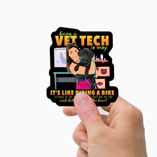 Vet tech Stickers Personalized