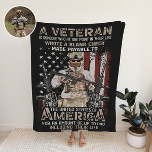 Veteran Blanket Sticker designs customize for a personal touch