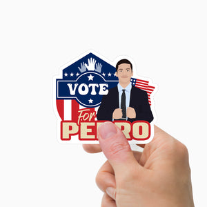 Vote For Name Sticker Personalized