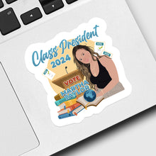 Load image into Gallery viewer, Vote for Class President Sticker designs customize for a personal touch
