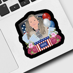 Vote for Me Portrait Sticker designs customize for a personal touch
