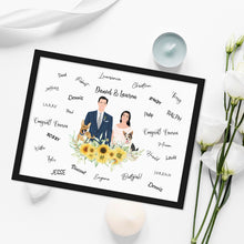 Load image into Gallery viewer, Custom Guest Book Signature Frame
