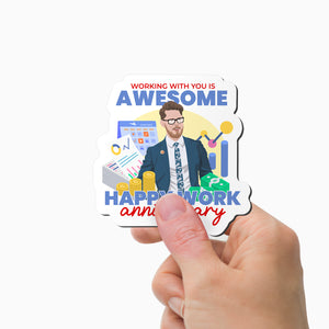 Working with You Is Awesome Magnet Personalized