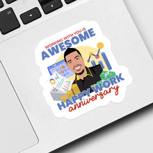 Load image into Gallery viewer, Working with You Is Awesome Sticker designs customize for a personal touch
