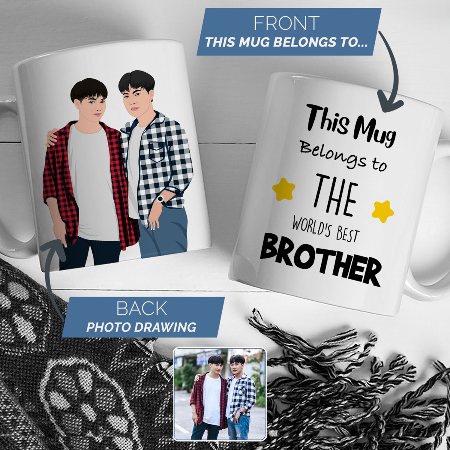 World's Okayest Brother Personalized Tumbler | The Lasercraft Co.