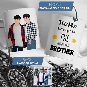 Worlds Best Brother Personalised Mug Gift