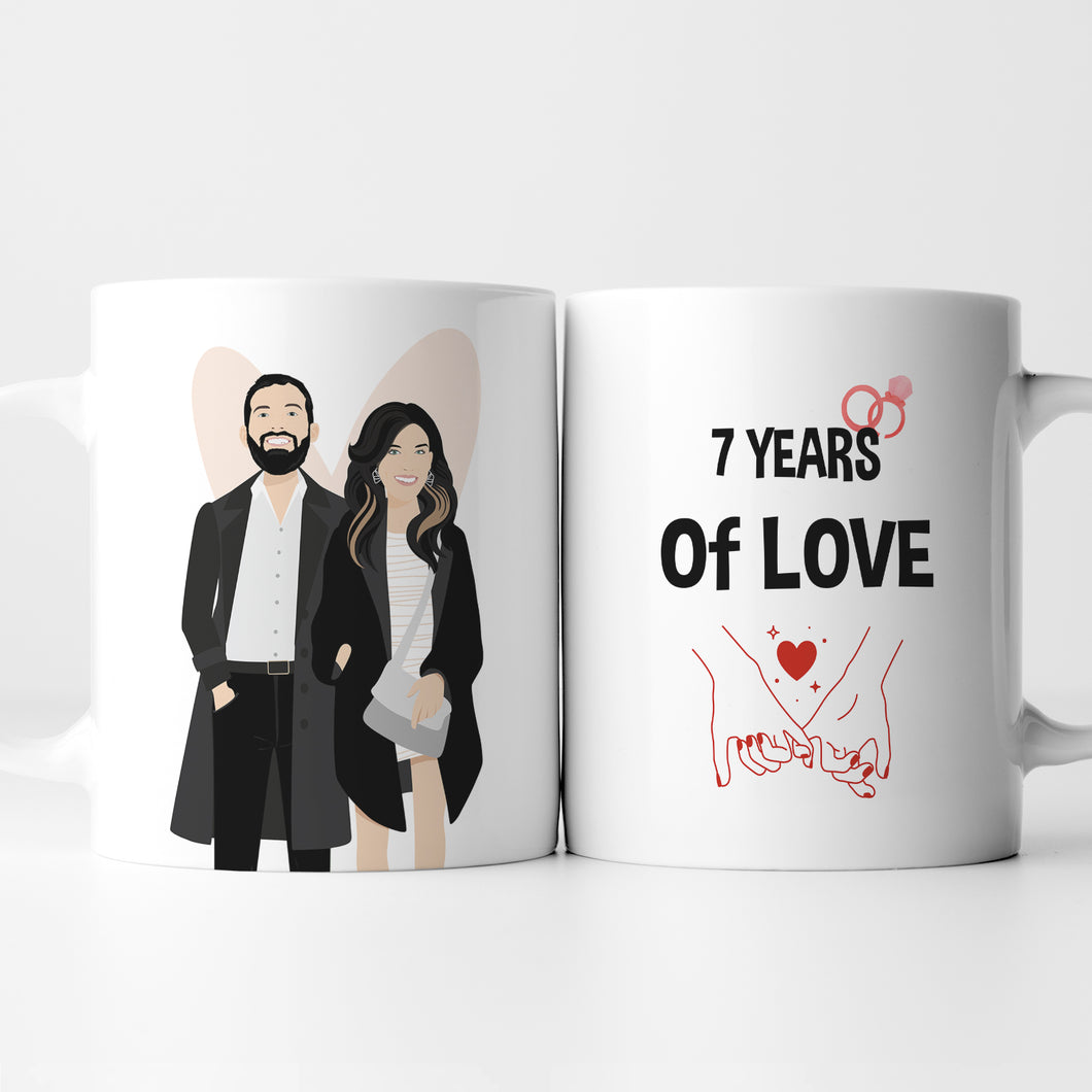 Personalized Anniversary Year Mug
